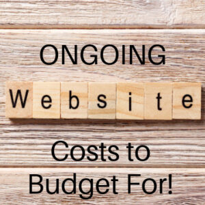 Onging Web Site costs to budget for